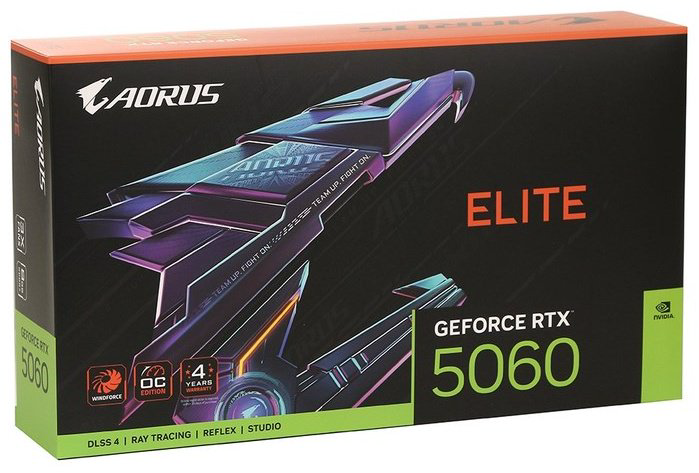 Видеокарта GIGABYTE RTX 5060 Aorus Elite (GV-N5060AORUS E-8GD) 8 Гб - ForteMarket Видеокарта GIGABYTE RTX 5060 Aorus Elite (GV-N5060AORUS E-8GD) 8 Гб купить,NaN