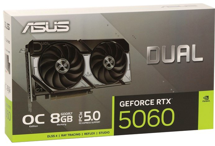 Видеокарта ASUS RTX 5060 Dual OC (DUAL-RTX5060-O8G) 8 Гб купить,420000