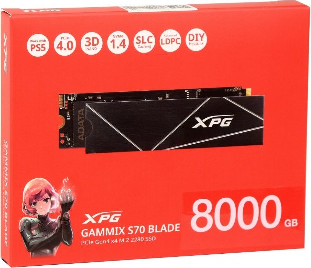 SSD ADATA AGAMMIXS70B-8000G-CS 8000 Гб купить,NaN