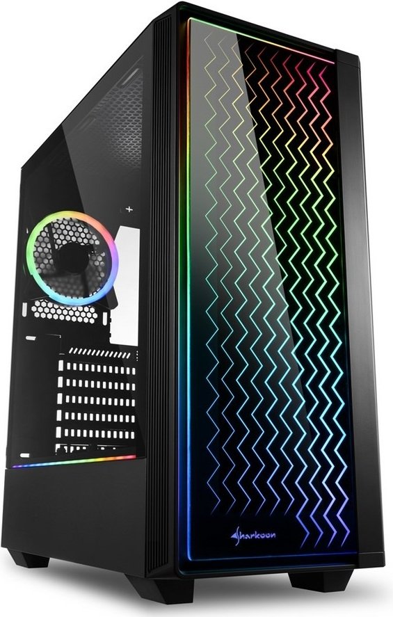 Корпус Sharkoon RGB LIT 200 черный купить,43350
