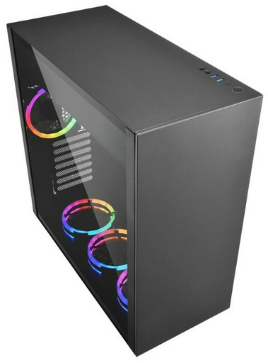 Корпус Sharkoon PURE STEEL RGB Bk черный
