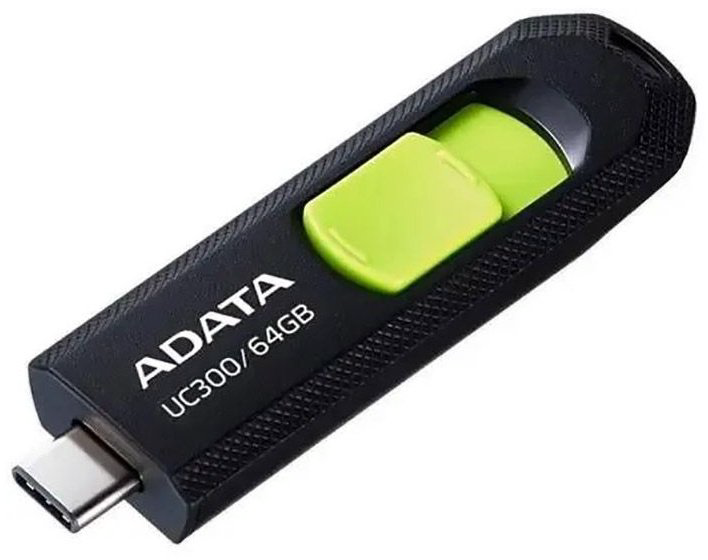 USB Flash карта ADATA ACHO-UC300-64G-RBK/GN 64 Гб купить,NaN