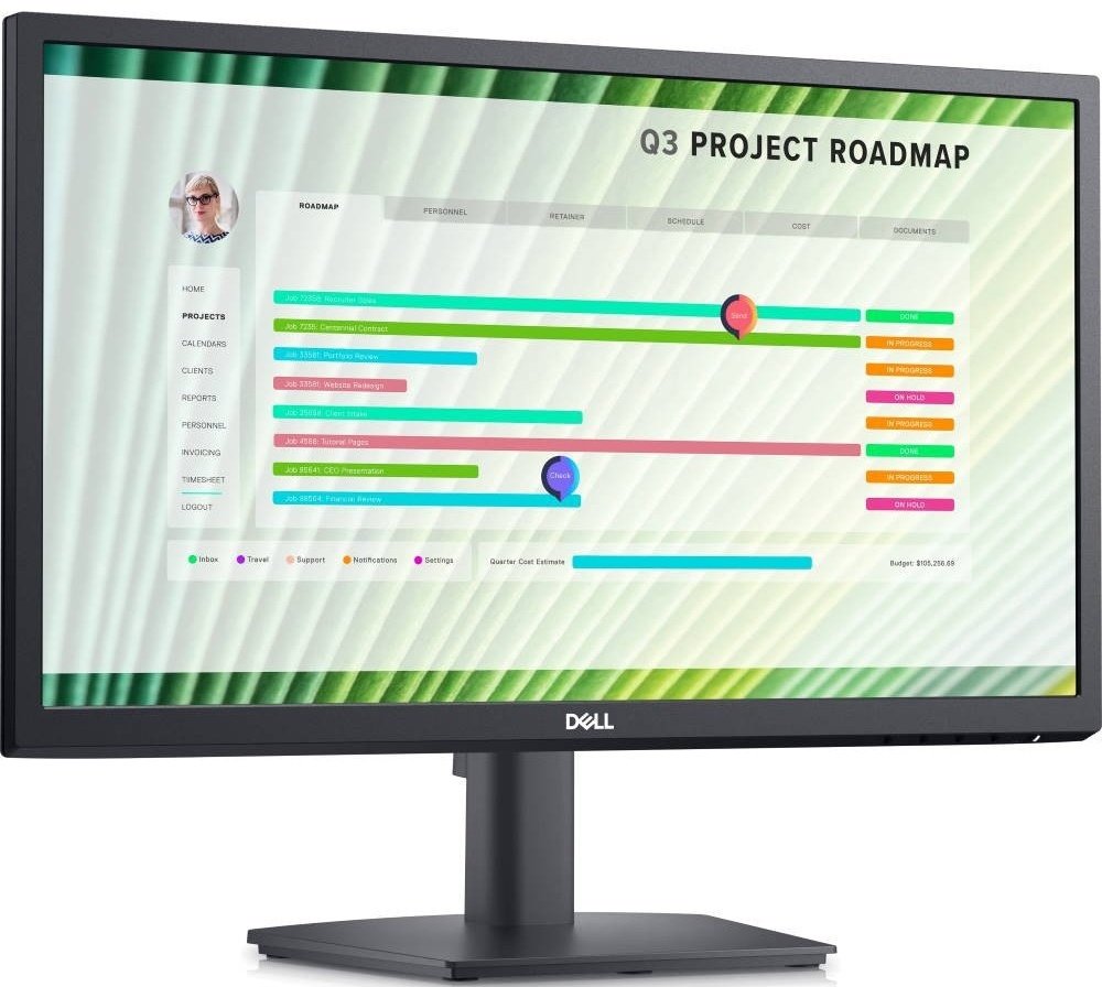 Монитор 21.5" DELL 210-BDRL черный