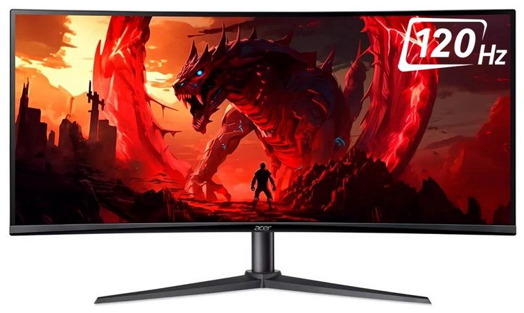 Монитор 34" Acer Nitro ED340CUJ0bmiipx/UM.CE0EE.001 черный купить,NaN