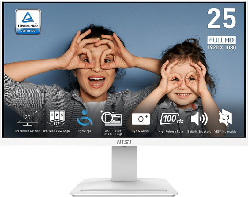 Монитор 24.5" MSI PRO MP253W белый купить,NaN