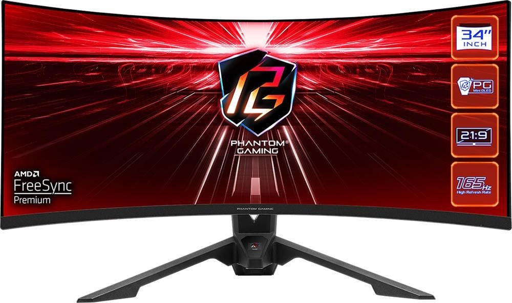 Монитор 34" ASRock PG34WQ15R3A черный купить,NaN