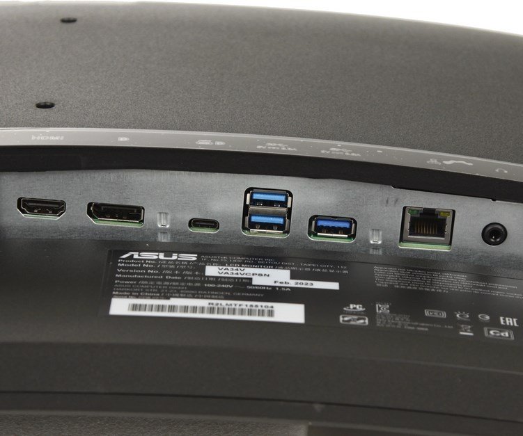 Монитор 34" ASUS VA34VCPSN 90LM08JJ-B01170 черный купить,NaN