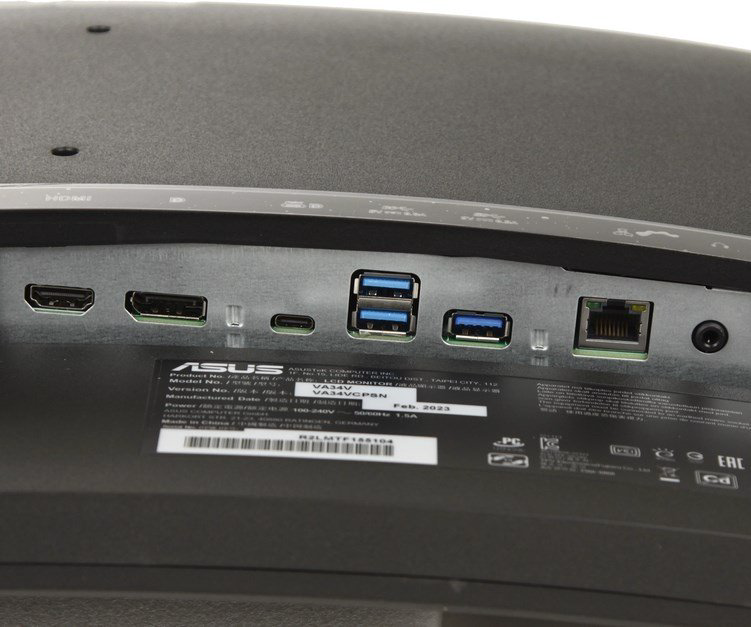 Монитор 34" ASUS VA34VCPSN 90LM08JJ-B01170 черный купить,NaN