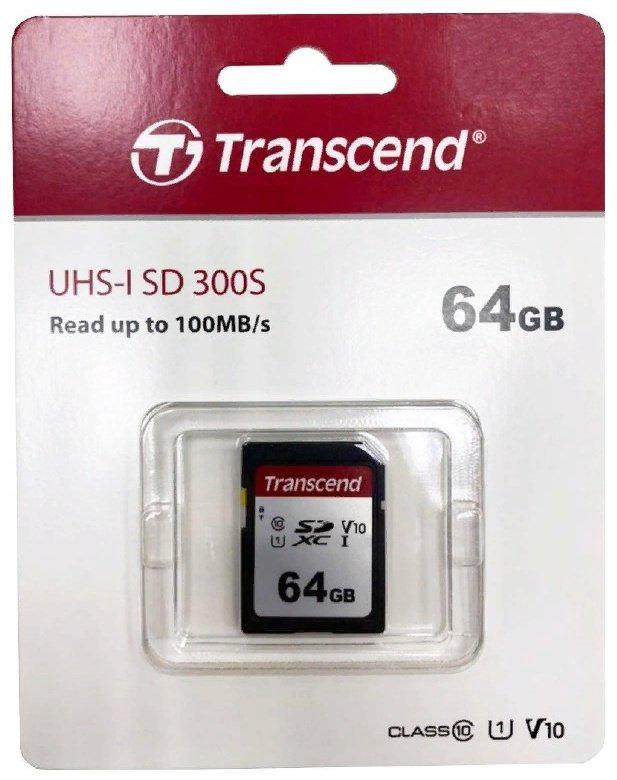 Карта памяти Transcend TS64GSDC300S 64GB