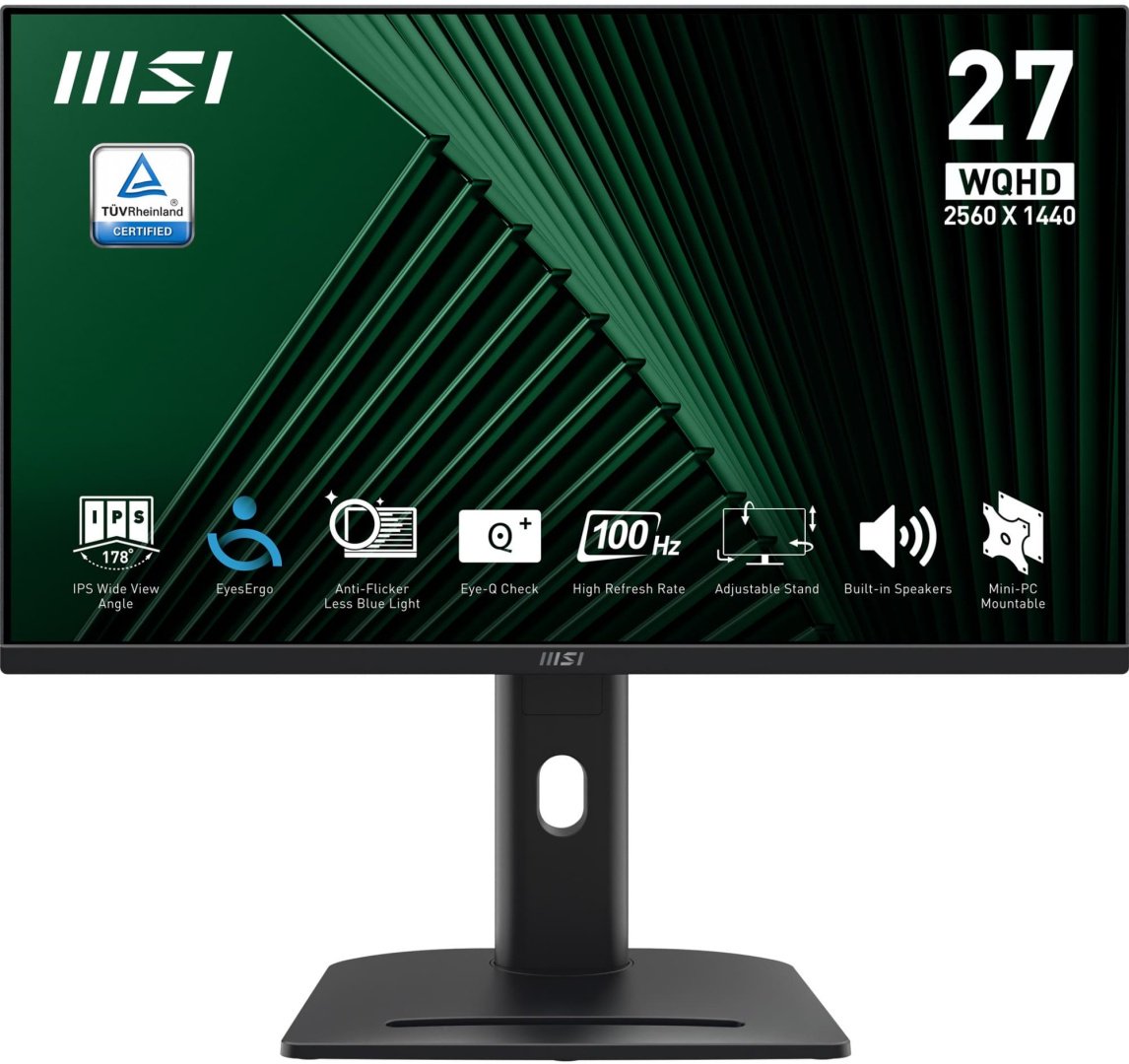 Монитор 27" MSI PRO MP275QPG черный купить,NaN