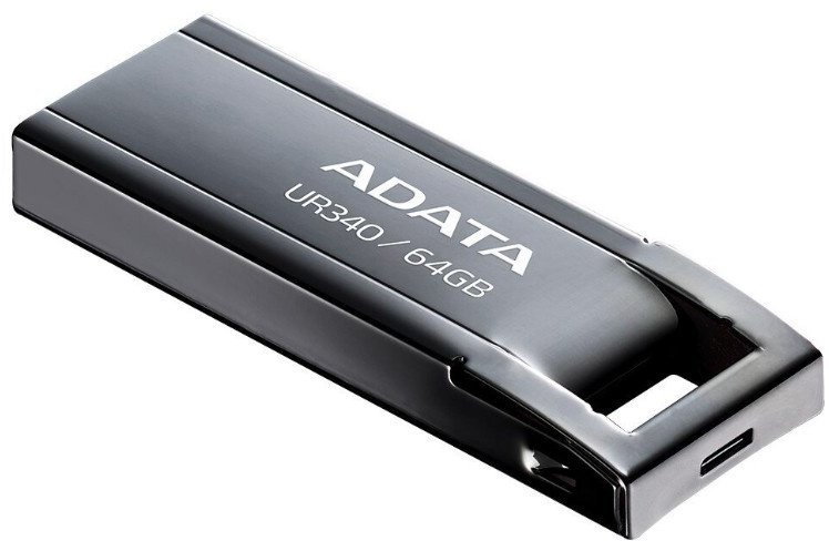 USB Flash карта ADATA AROY-UR340-64GBK 64 Гб купить,NaN