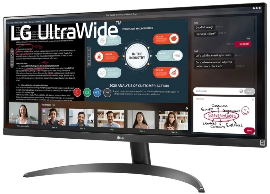 Монитор 29" LG 29WP500-B черный купить,NaN