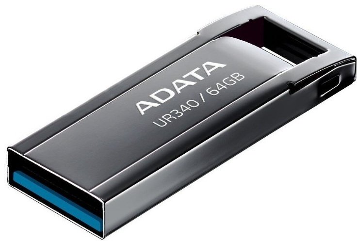 USB Flash карта ADATA AROY-UR340-64GBK 64 Гб купить,NaN