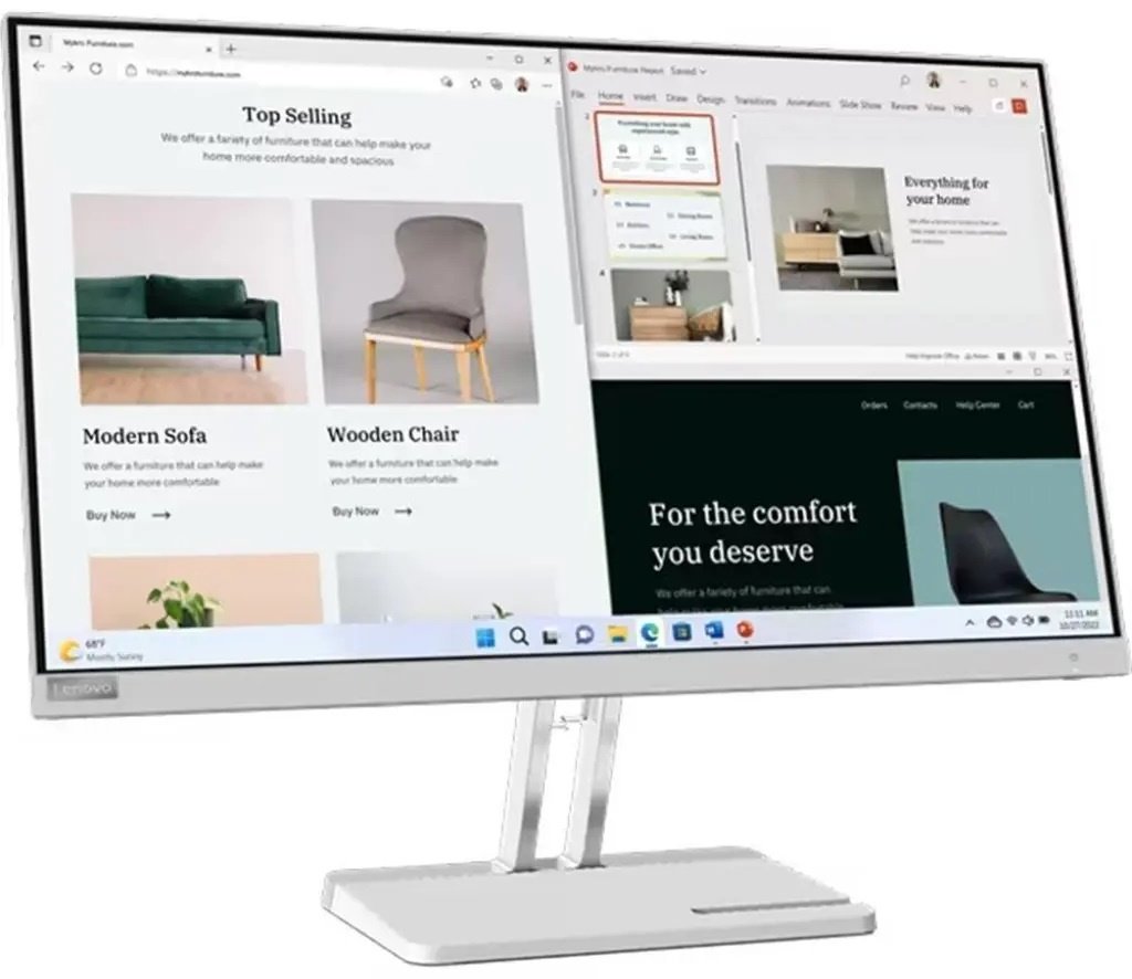 Монитор 27" Lenovo L27e-40 67ACKAC4EU серый купить,NaN