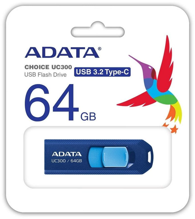 USB Flash карта ADATA ACHO-UC300-64G-RNB/BU 64 Гб купить,NaN