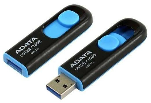 ADATA UV128 64GB черный-синий купить,NaN
