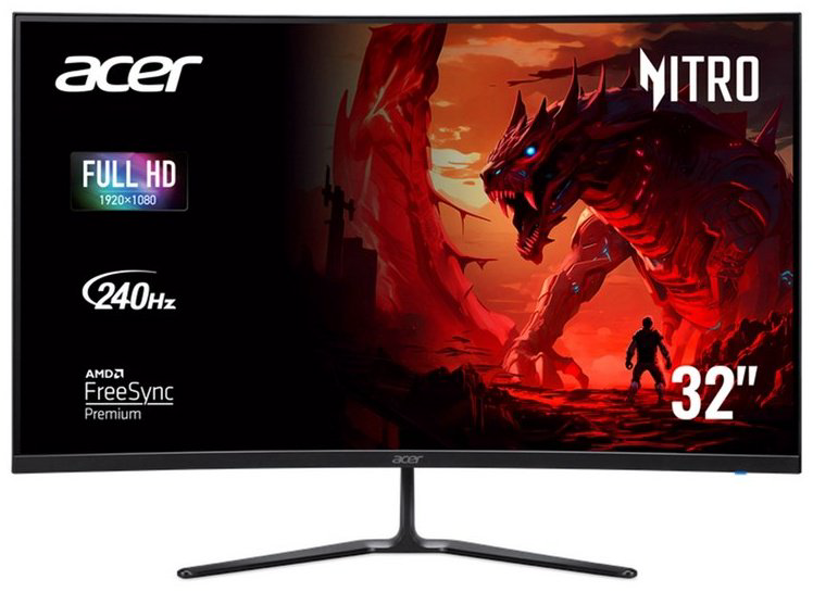 Монитор 31.5" Acer Nitro ED320Q X2biipx/UM.JE0EE.201 черный купить,NaN