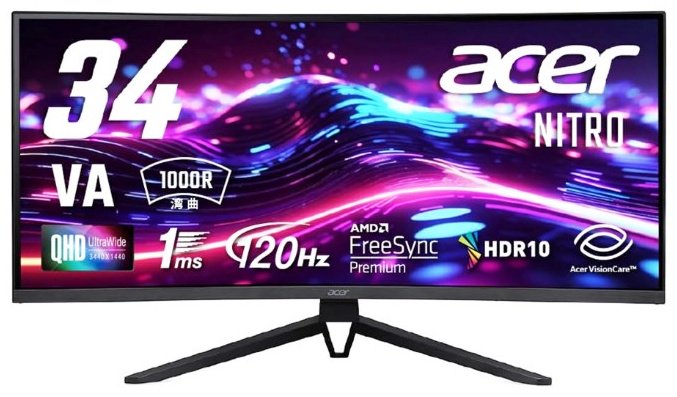 Монитор 34" Acer Nitro ED343CURJ0bmiippx/UM.CE3EE.004 черный - ForteMarket Монитор 34" Acer Nitro ED343CURJ0bmiippx/UM.CE3EE.004 черный купить,185990
