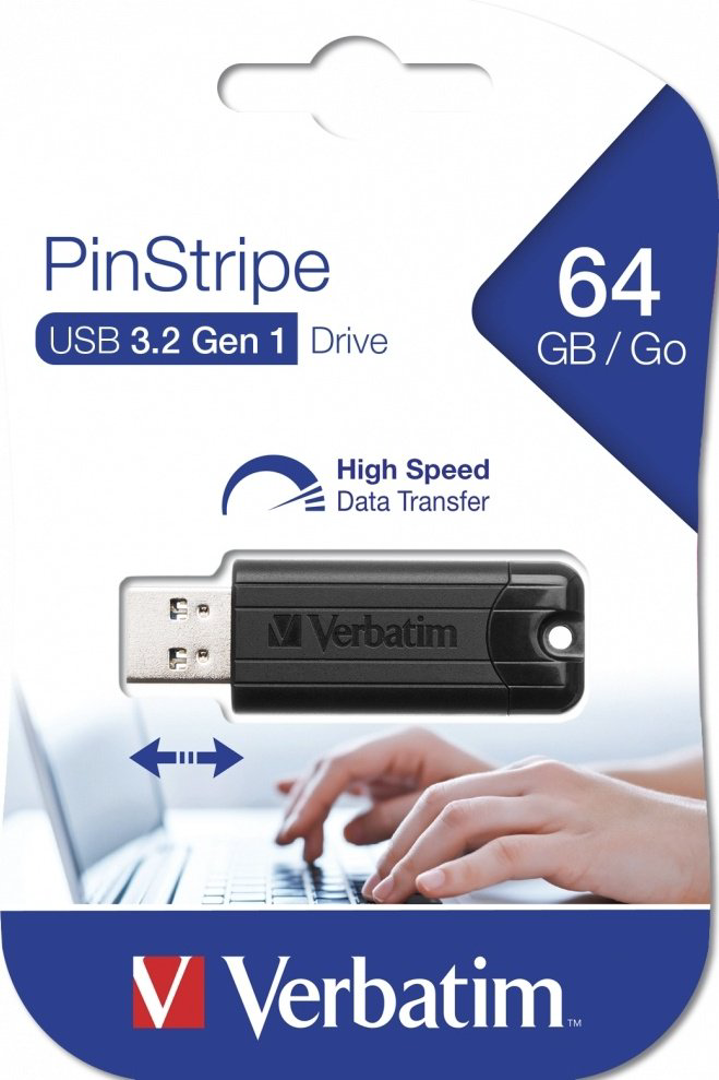 USB Flash карта Verbatim PinStripe 49318 64 Гб - ForteMarket USB Flash карта Verbatim PinStripe 49318 64 Гб купить,6790