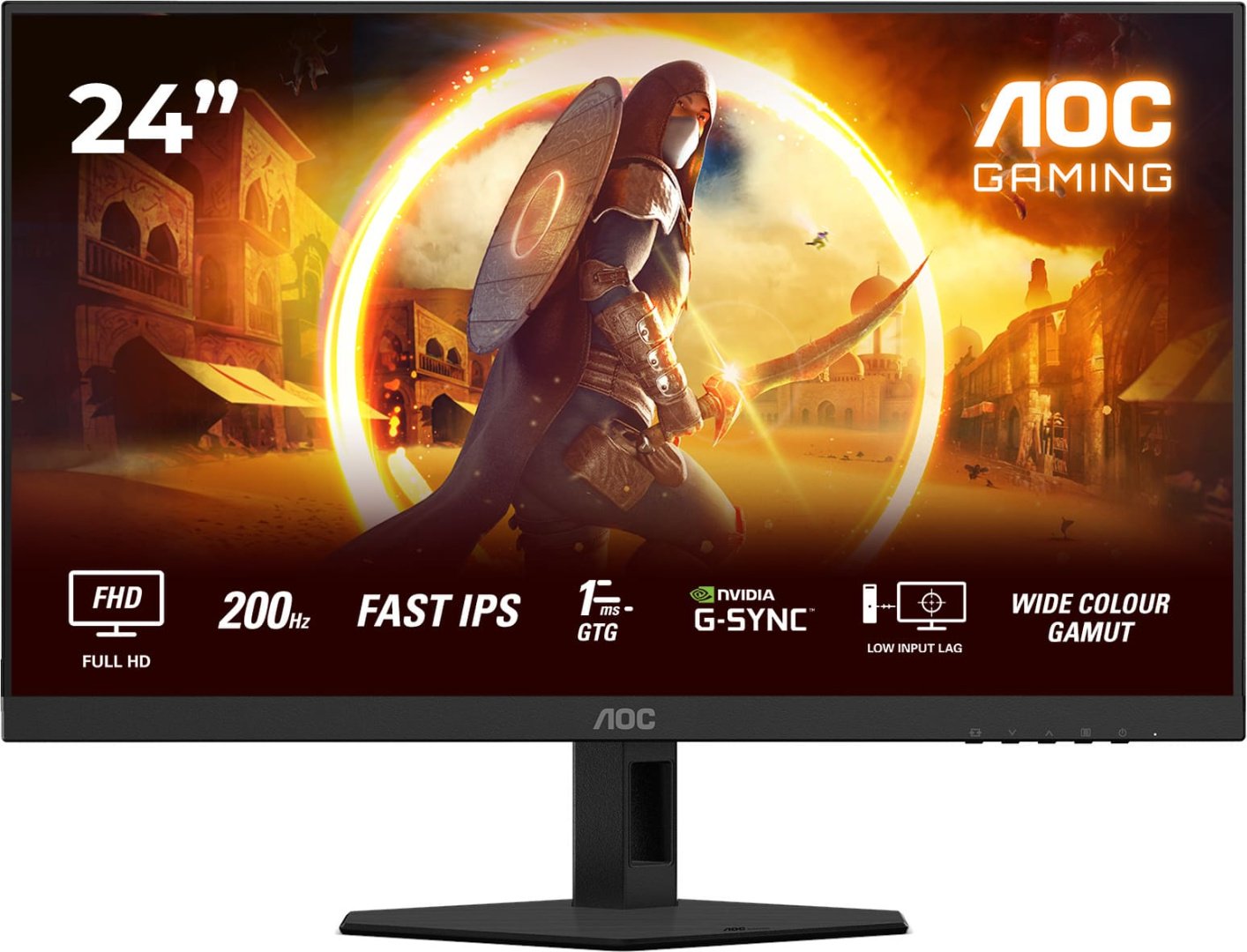 Монитор 23.8" AOC 24G4HRE/01 черный
