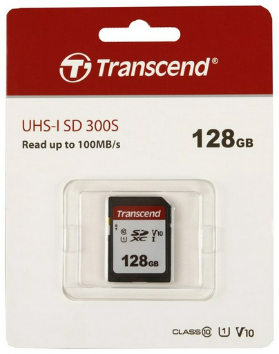 Карта памяти Transcend SDXC TS128GSDC300S 128 Гб