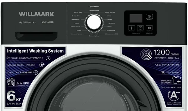 Стиральная машина Willmark WMF-6012B черно-белая - ForteMarket Стиральная машина Willmark WMF-6012B черно-белая купить,0