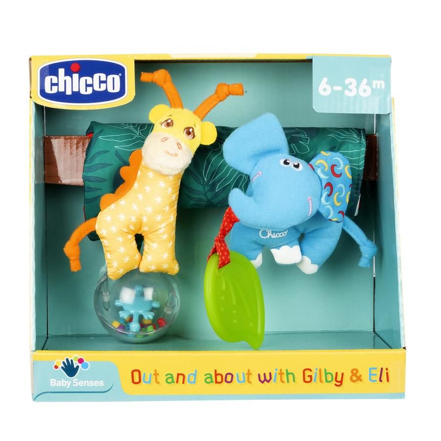 Игрушка на коляску Chicco Жираф и Слоник  купить,NaN