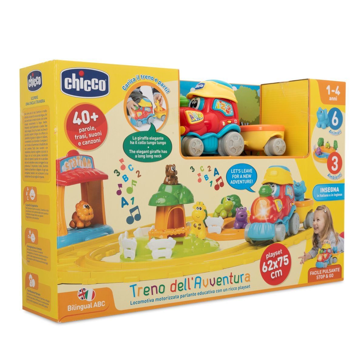 Игрушка музыкальная Chicco Поезд приключений ABC  купить,NaN