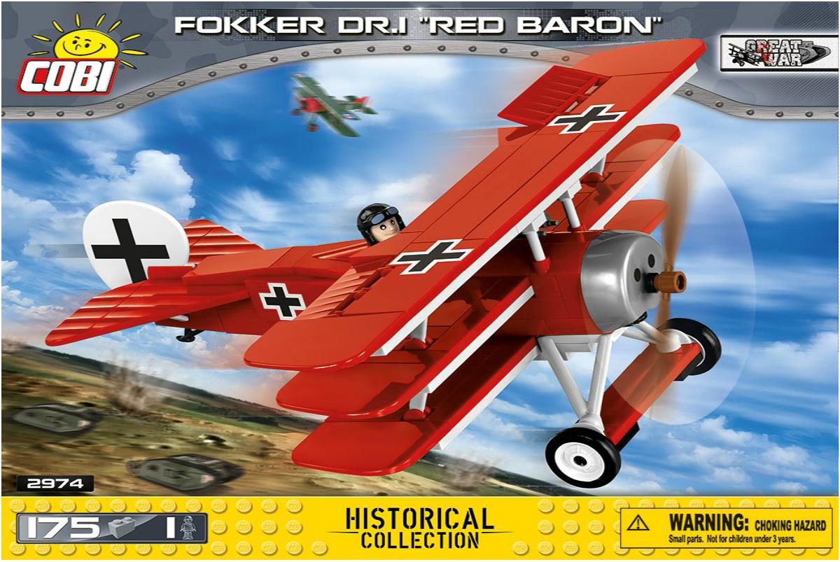 Конструктор Cobi Истребитель Fokker Красный Барон  купить,NaN