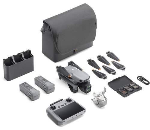 Дрон DJI Air 3S Fly More Combo (RC-2) серый купить,NaN