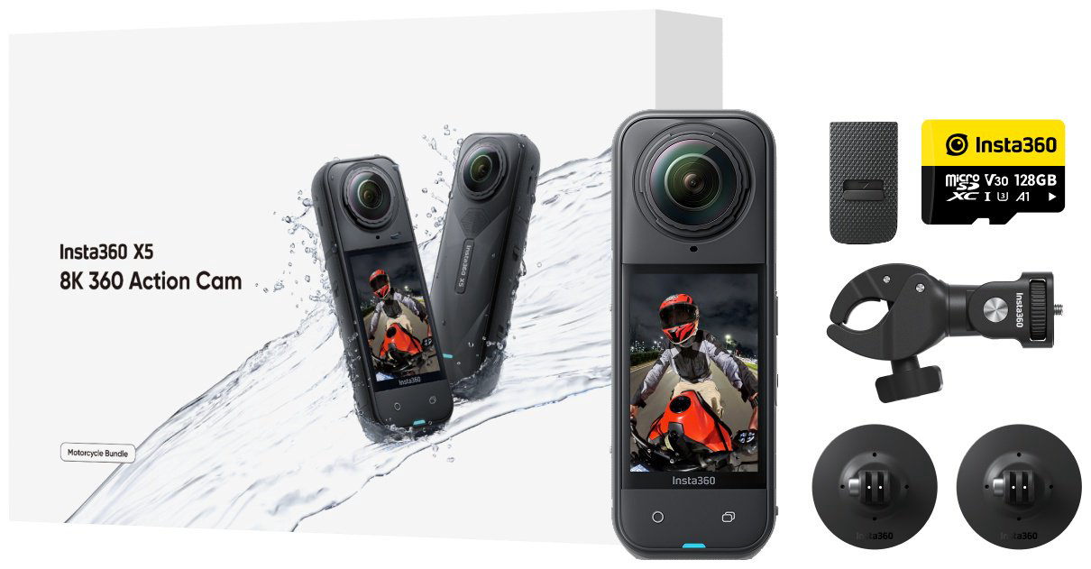 Экшн-камера Insta360 X5 Motorcycle Bundle купить,NaN