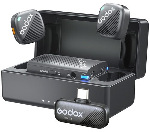Микрофон Godox Godox Cube-C Combo Kit2 Type-C черный купить,NaN