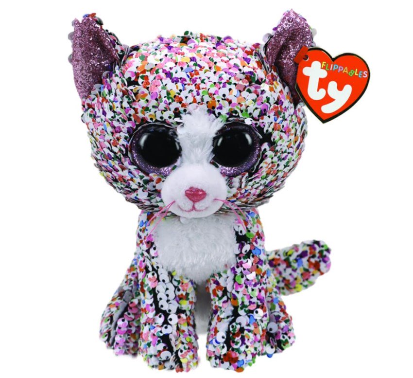 Мягкая игрушка TY Beanie Boo's  Кошечка Конфетти 25см купить,NaN
