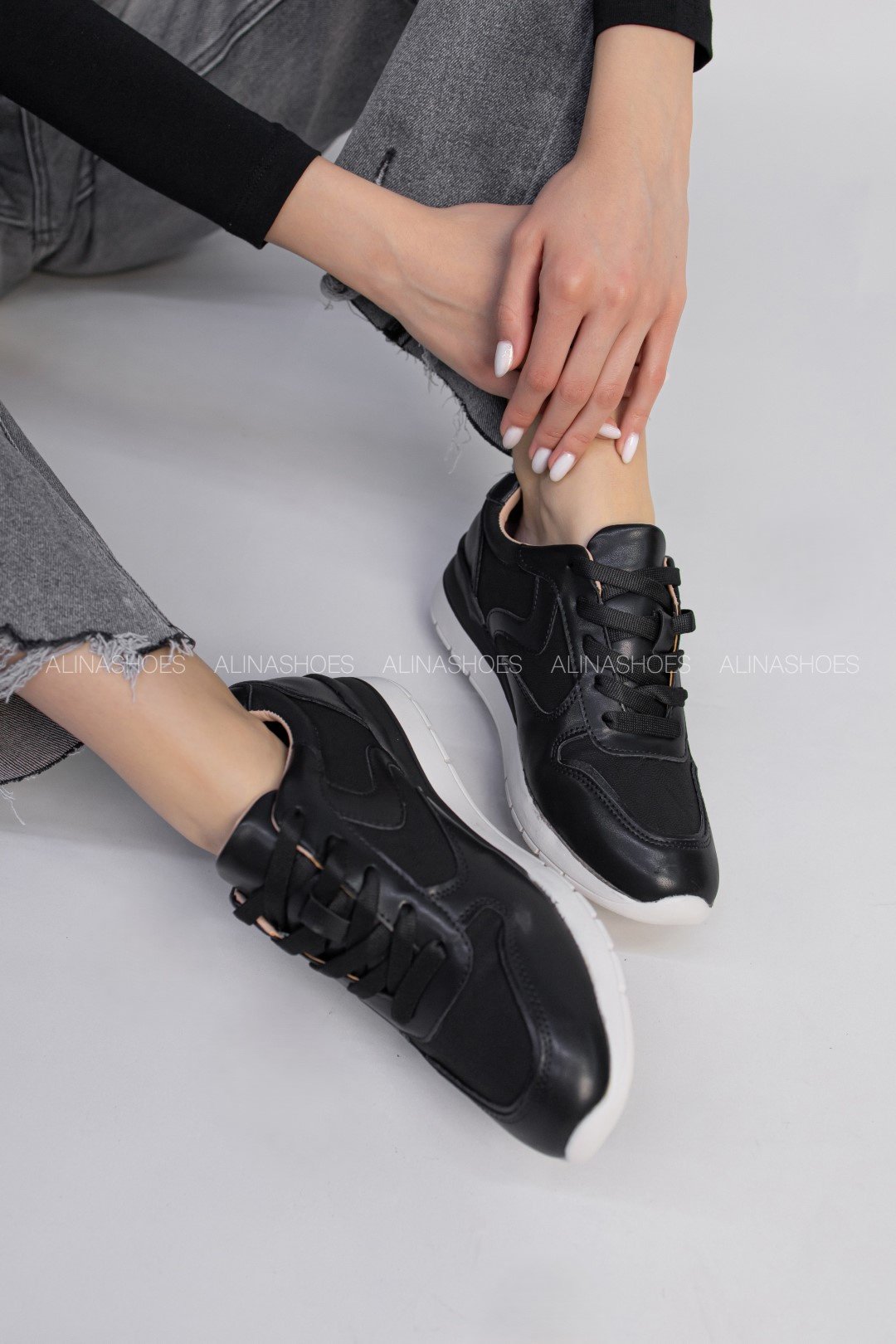 Кроссовки alinashoes черный купить,NaN