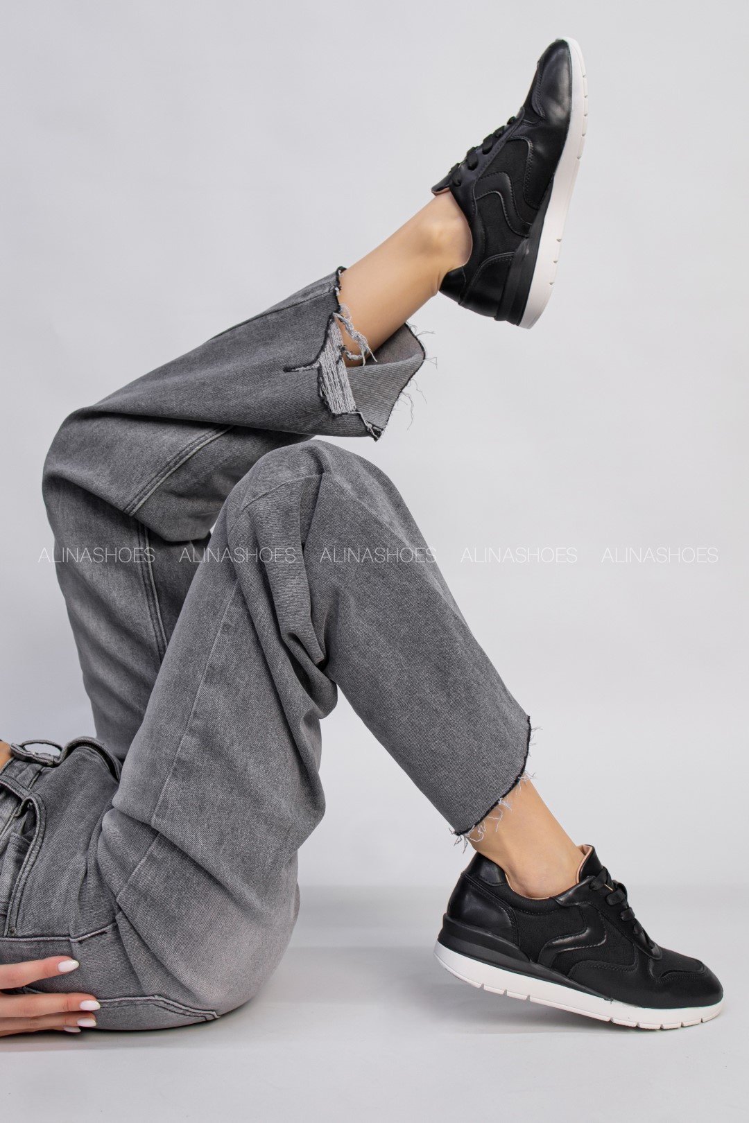 Кроссовки alinashoes черный купить,NaN