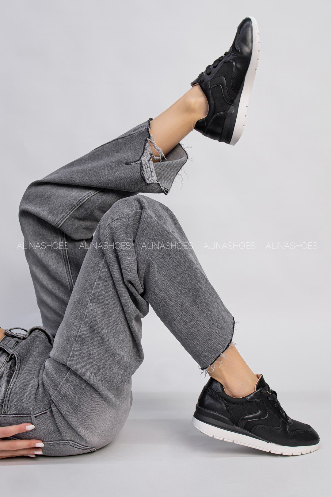 Кроссовки alinashoes черный купить,NaN