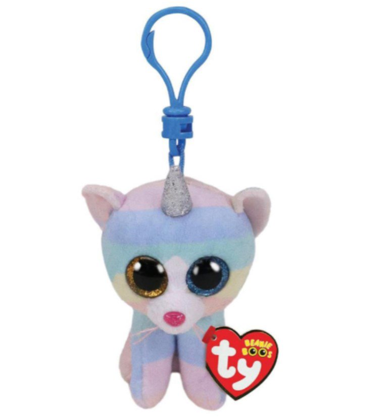 Мягкая игрушка-брелок TY Beanie Boo's  Кошка Хитер 10см купить,NaN