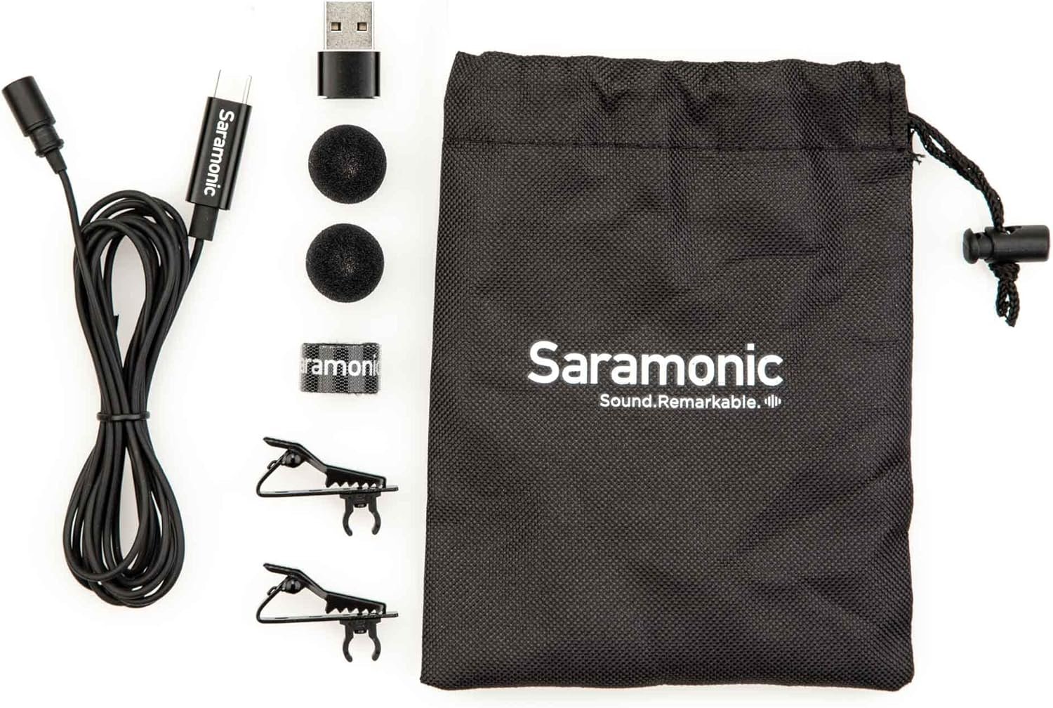 Микрофон Saramonic LavMicro-U черный купить,NaN