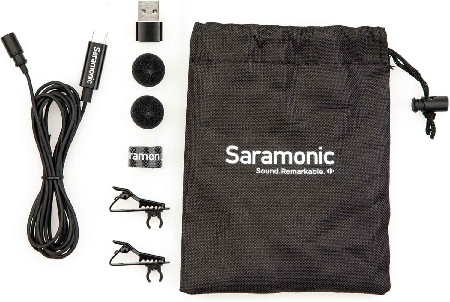 Микрофон Saramonic LavMicro-U черный купить,NaN