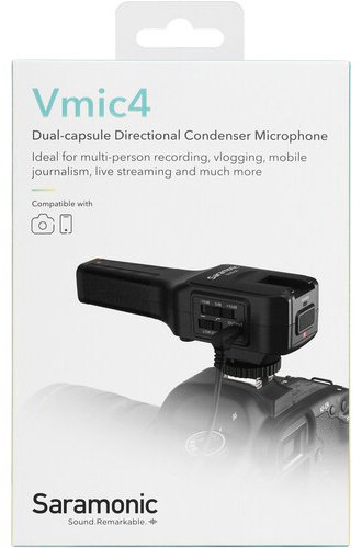 Микрофон Saramonic Vmic4 черный купить,NaN