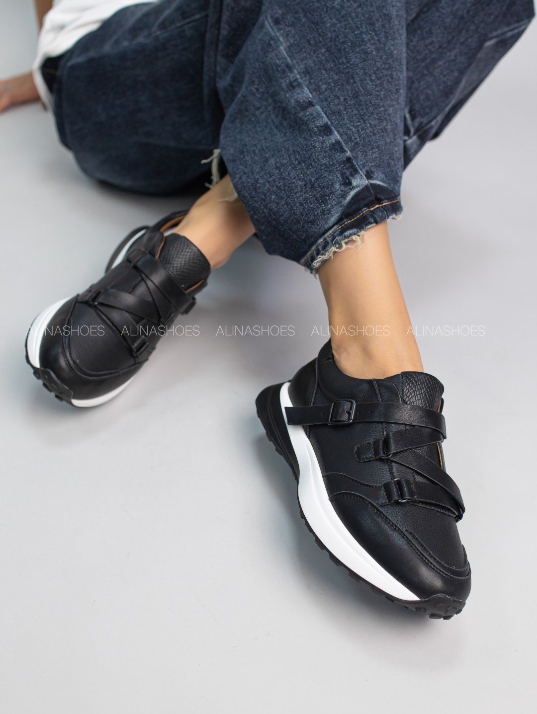 Кроссовки alinashoes кроссовки черный купить,NaN