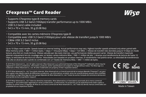 Картридер Wise WA-CX01 USB 3.2 Gen 1 для SD купить,NaN
