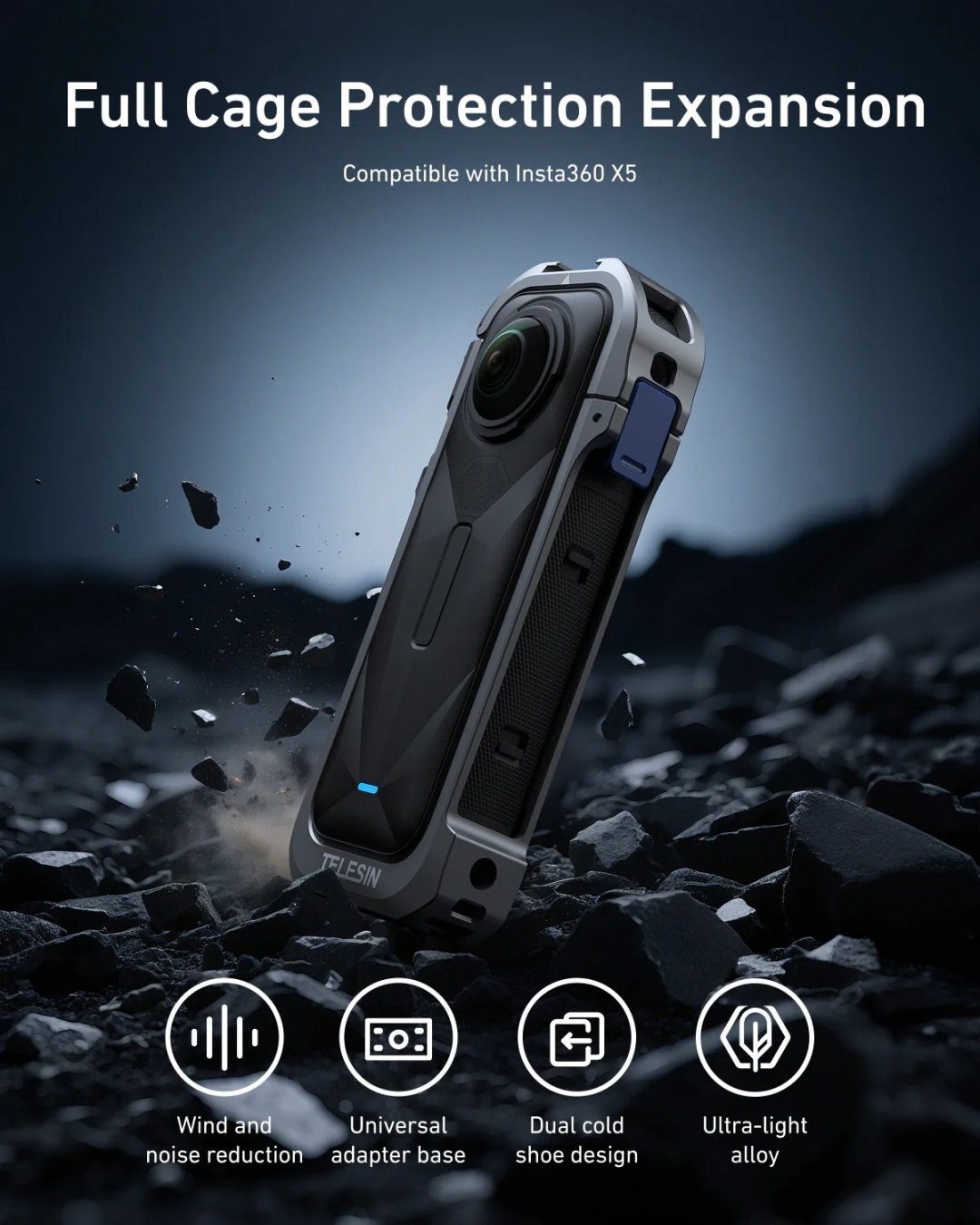 Защитный бокс Telesin S6-FMS-19-TIS для Insta360 X4 купить,NaN