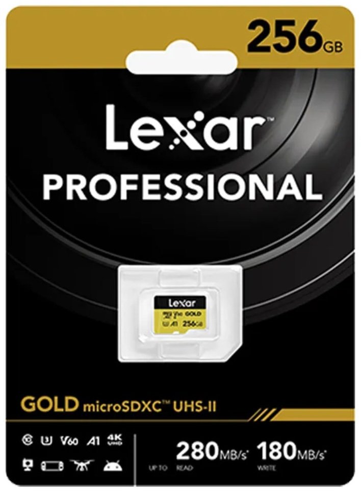 Карта памяти Lexar microSDXC Professional GOLD LMSGOLD256G-BNNNG 256 Гб купить,NaN