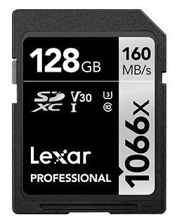 Карта памяти Lexar Professional 1066x LSD1066128G-BNNNG 128Gb купить,NaN