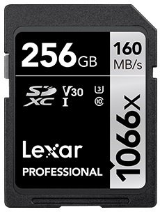 Карта памяти Lexar Professional 1066X UHS-I V30 U3 LSD1066256G-BNNNG 256 Гб купить,NaN