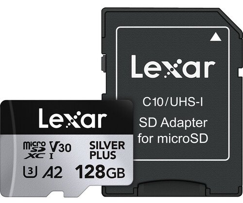 Карта памяти Lexar Professional Silver Plus UHS-I V30 LMSSIPL128G-BNANU 128 Гб купить,NaN