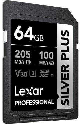 Карта памяти Lexar Professional Silver Plus LSDSIPL064G-BNNNG 64 Гб купить,NaN