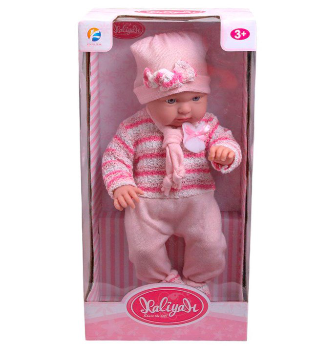 Кукла-пупс Kaifan Toys  в вязанном костюмчике 42см  купить,NaN