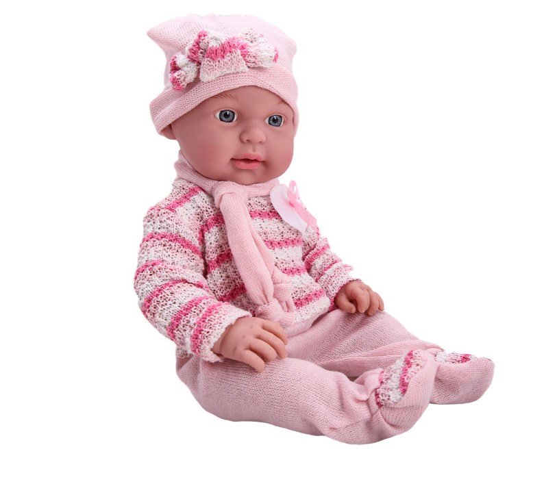 Кукла-пупс Kaifan Toys  в вязанном костюмчике 42см  купить,NaN